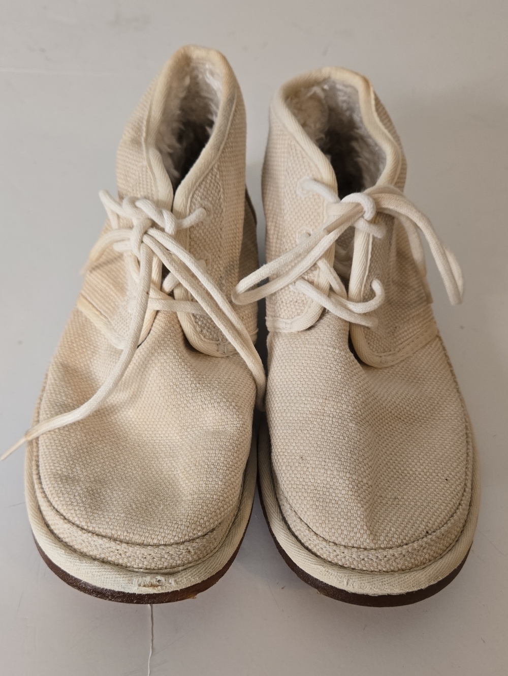 UGG Womens Neumel Natural 1119597 Boots Authentic Hemp Faux Fur Size 9